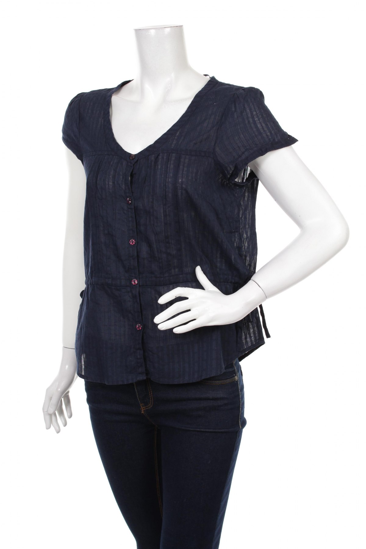 Γυναικείο πουκάμισο H&M, Μέγεθος L, Χρώμα Μπλέ, Τιμή 11,86 €