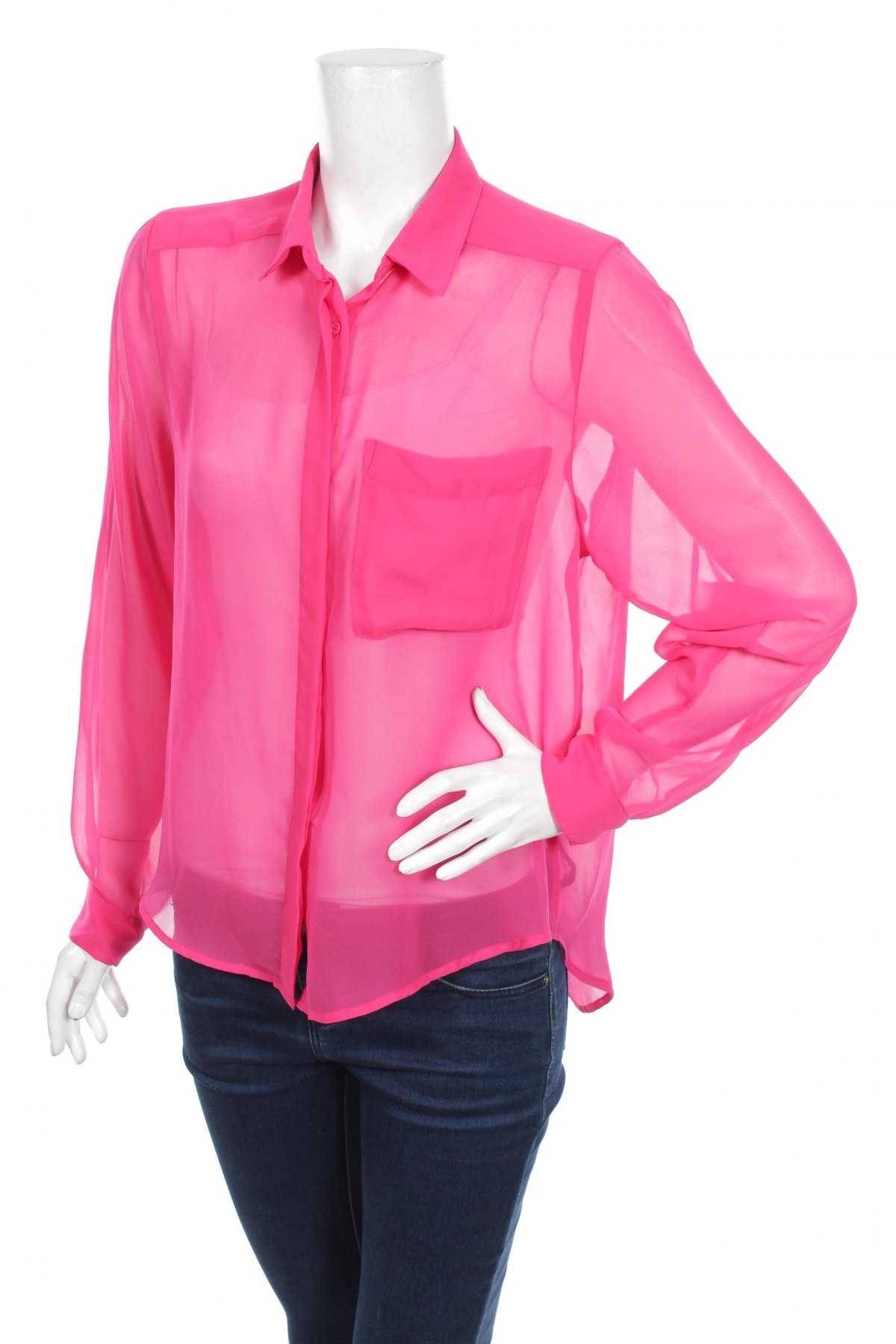 Γυναικείο πουκάμισο H&M, Μέγεθος L, Χρώμα Ρόζ , Τιμή 16,49 €