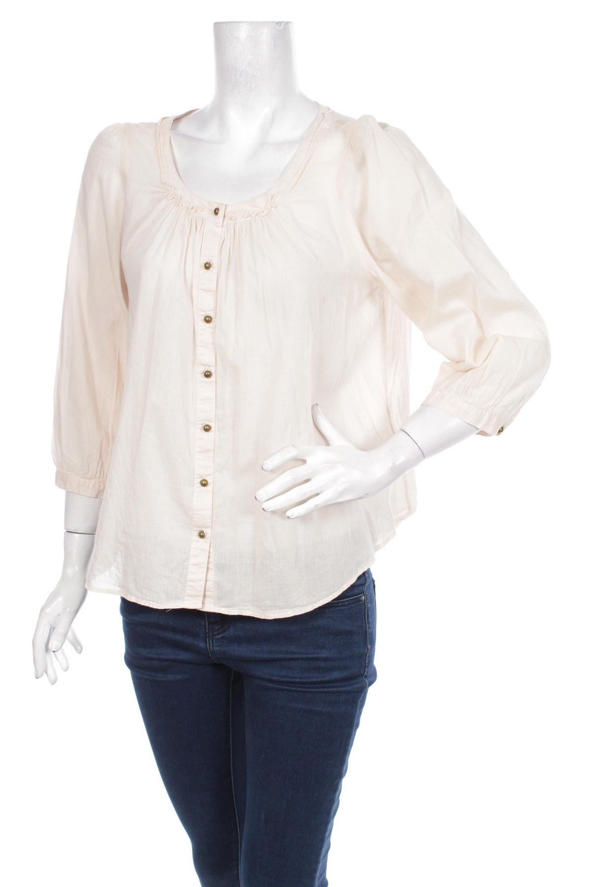 Γυναικείο πουκάμισο H&M, Μέγεθος M, Χρώμα  Μπέζ, Τιμή 18,04 €