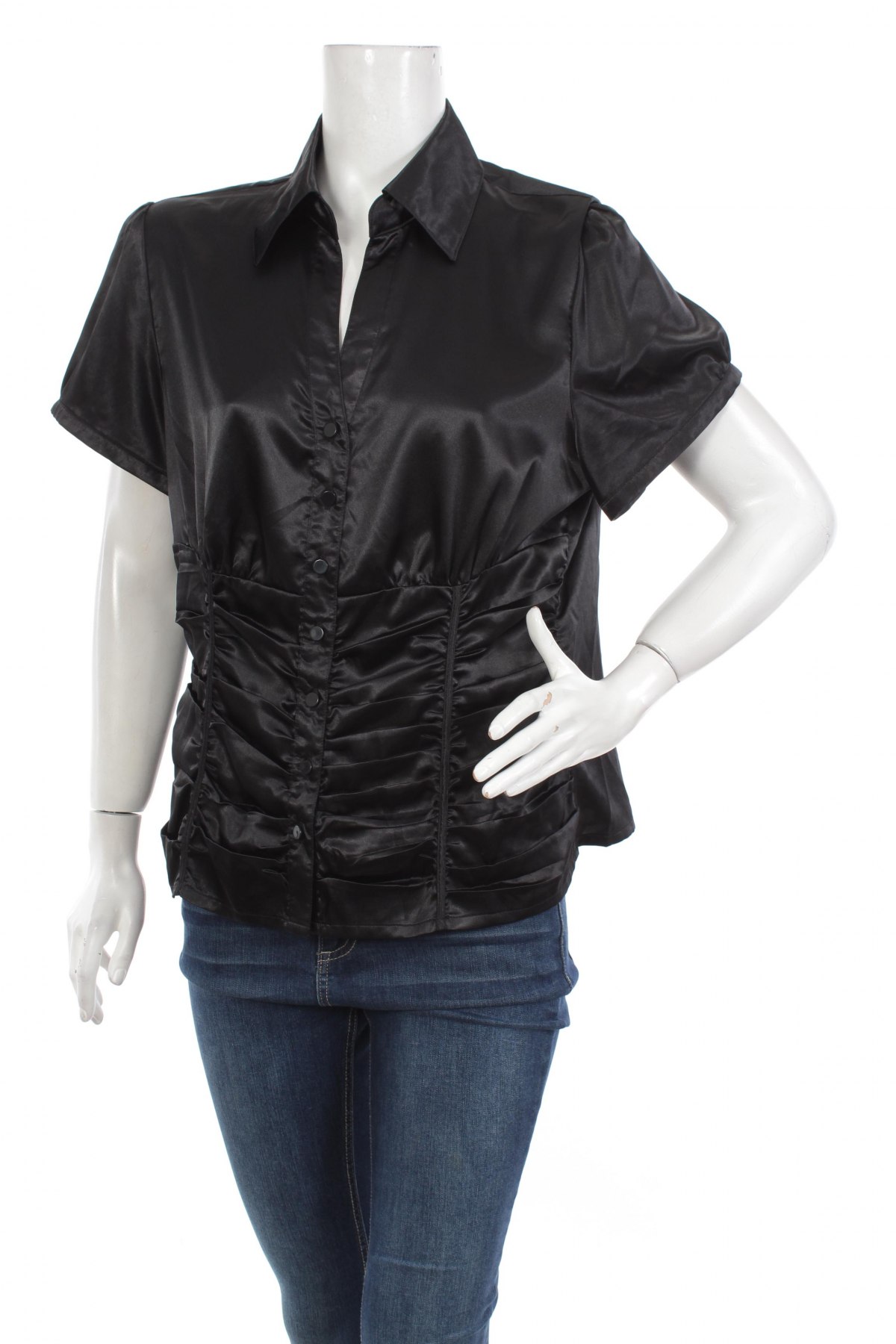 Γυναικείο πουκάμισο John Baner, Μέγεθος L, Χρώμα Μαύρο, Τιμή 11,13 €