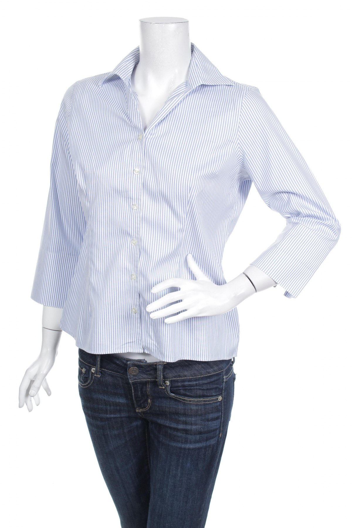 Γυναικείο πουκάμισο Lands' End, Μέγεθος M, Χρώμα Μπλέ, Τιμή 17,94 €