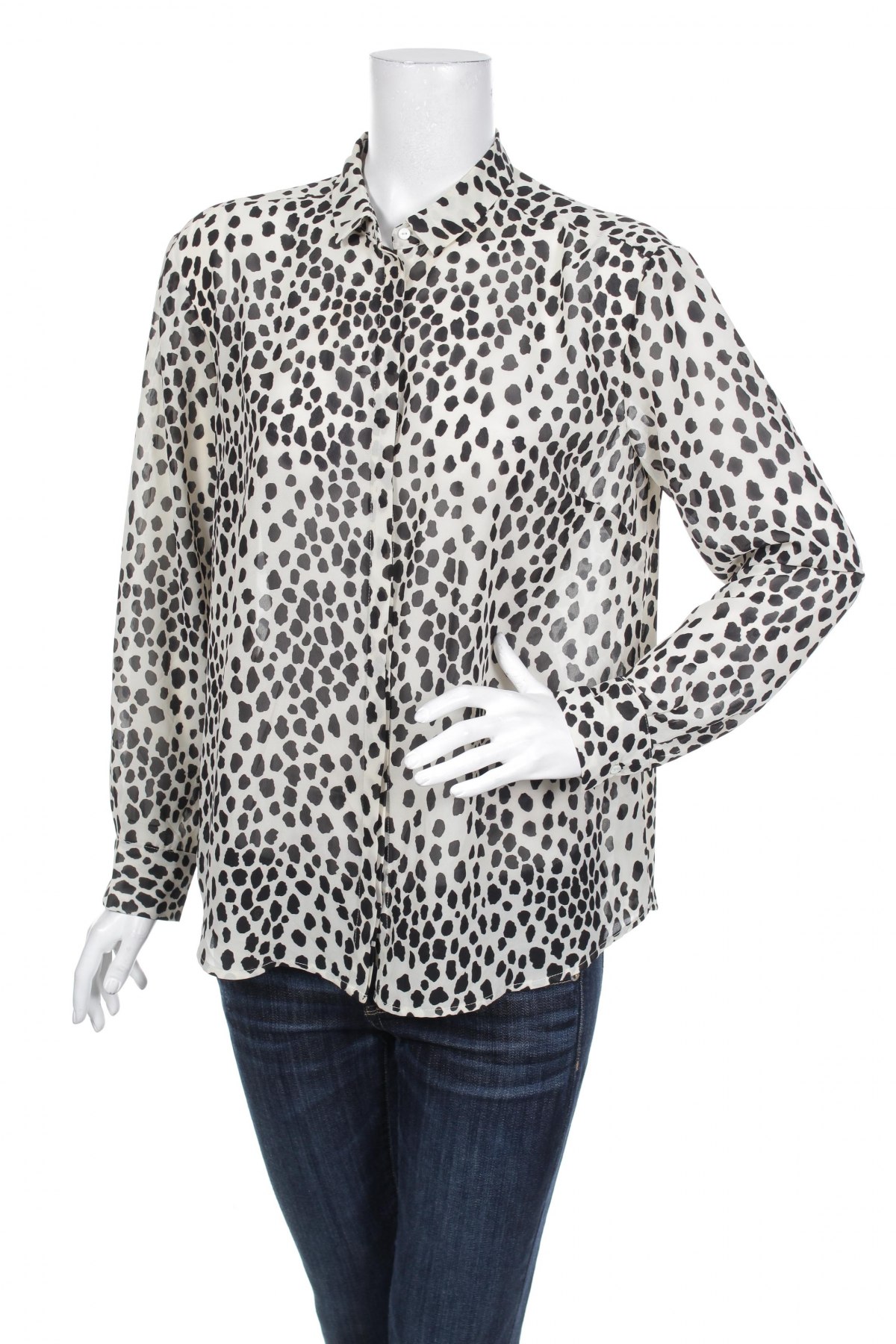 Γυναικείο πουκάμισο Lindex, Μέγεθος S, Χρώμα Εκρού, Τιμή 16,70 €