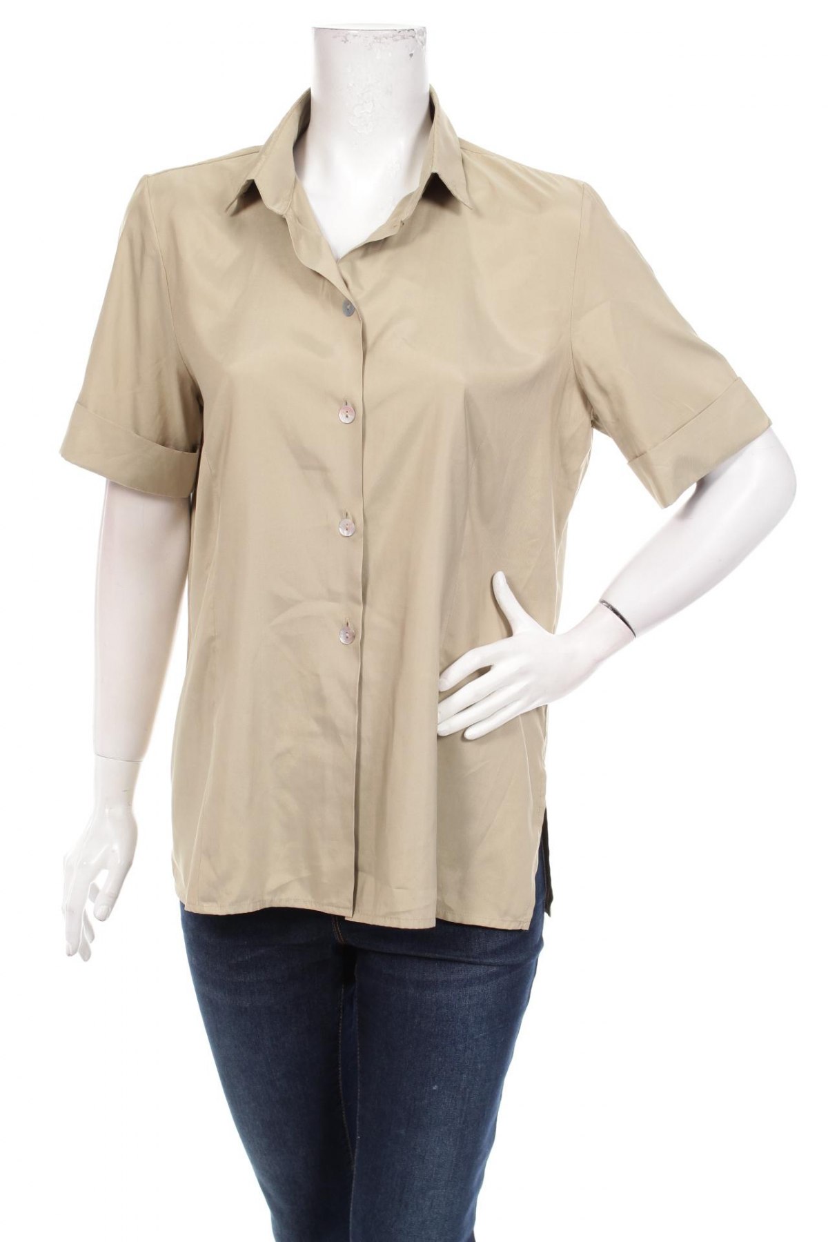 Γυναικείο πουκάμισο Madeleine, Μέγεθος L, Χρώμα  Μπέζ, Τιμή 17,53 €