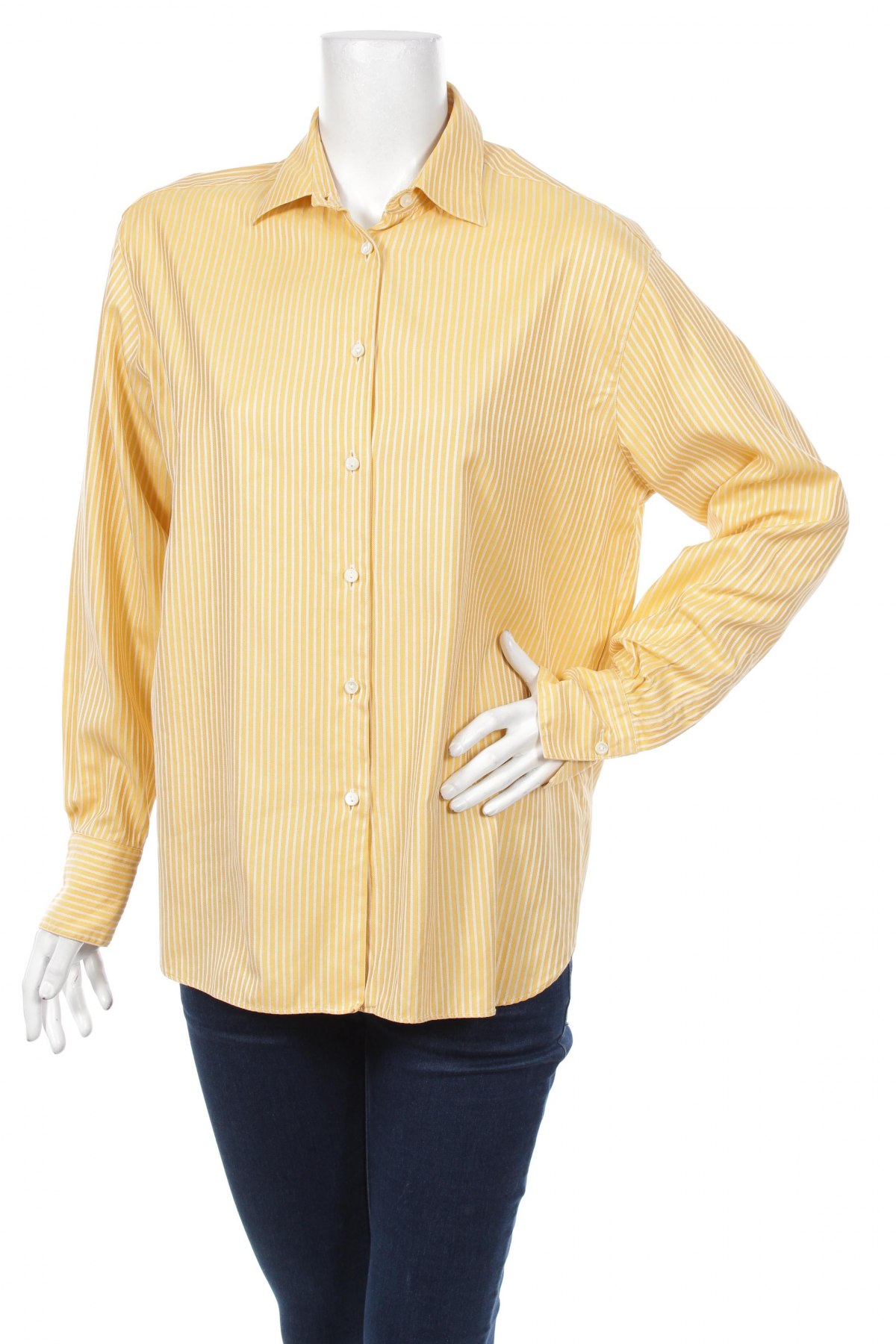 Γυναικείο πουκάμισο, Μέγεθος XL, Χρώμα Κίτρινο, Τιμή 18,56 €