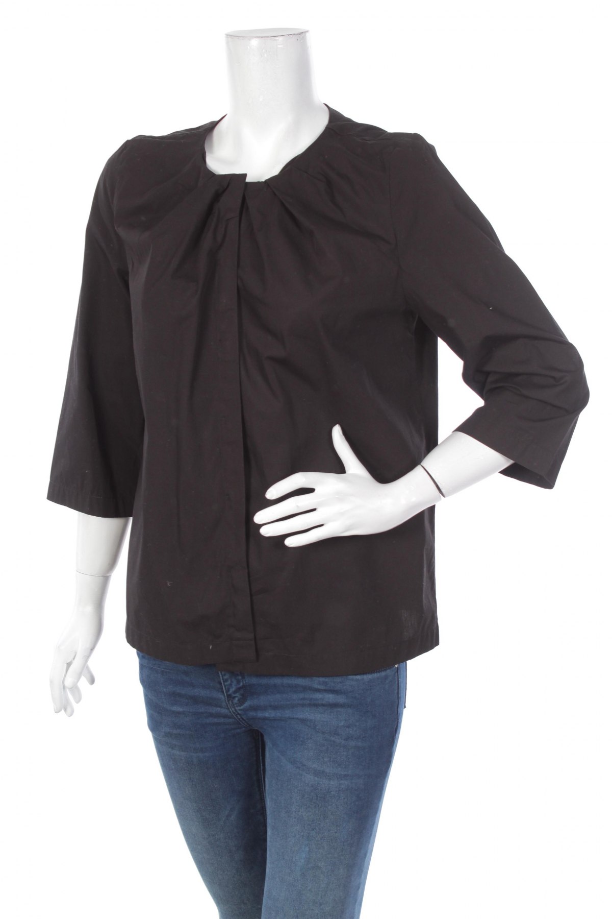 Γυναικείο πουκάμισο More & More, Μέγεθος M, Χρώμα Μαύρο, Τιμή 18,56 €
