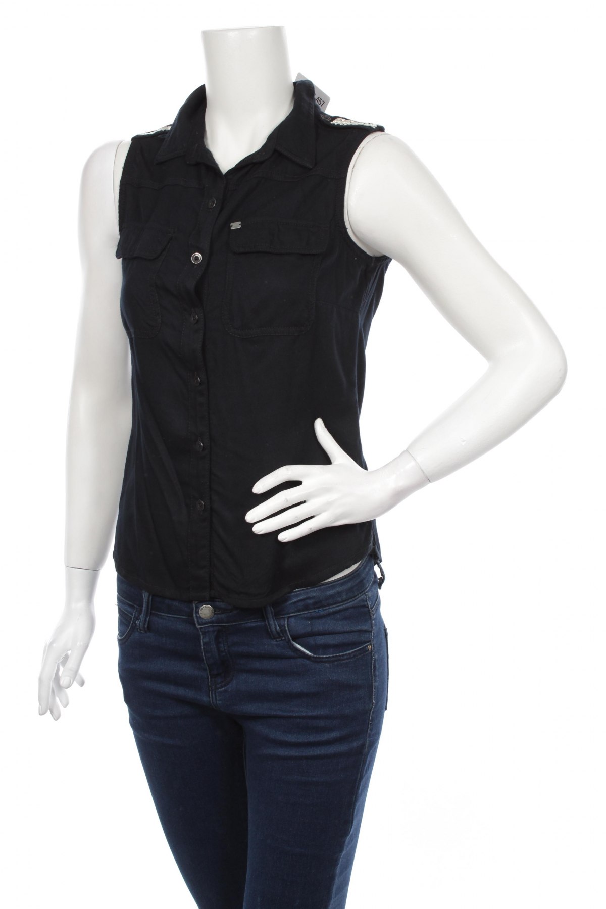 Γυναικείο πουκάμισο S.Oliver, Μέγεθος S, Χρώμα Μπλέ, Τιμή 11,86 €