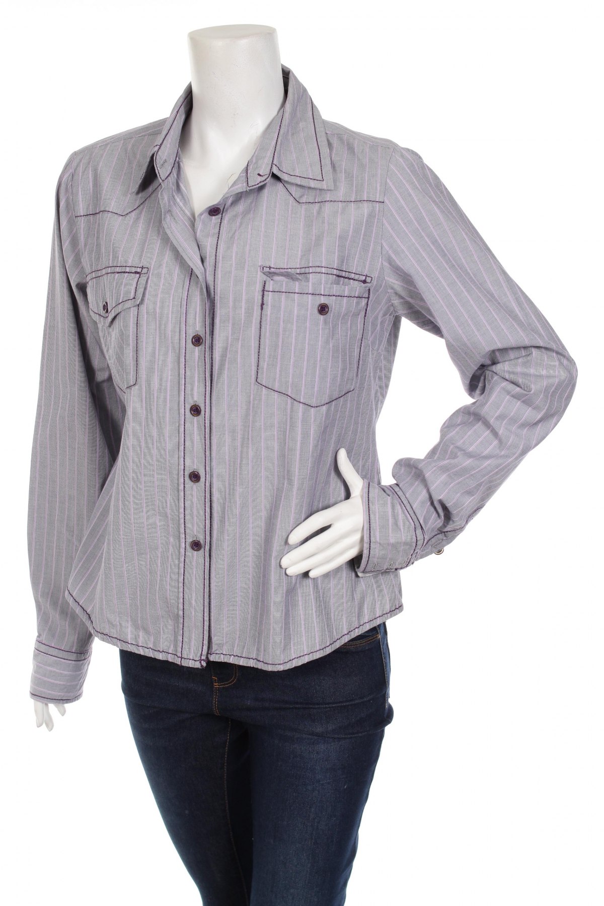 Γυναικείο πουκάμισο Via Cortesa, Μέγεθος L, Χρώμα Βιολετί, Τιμή 15,98 €