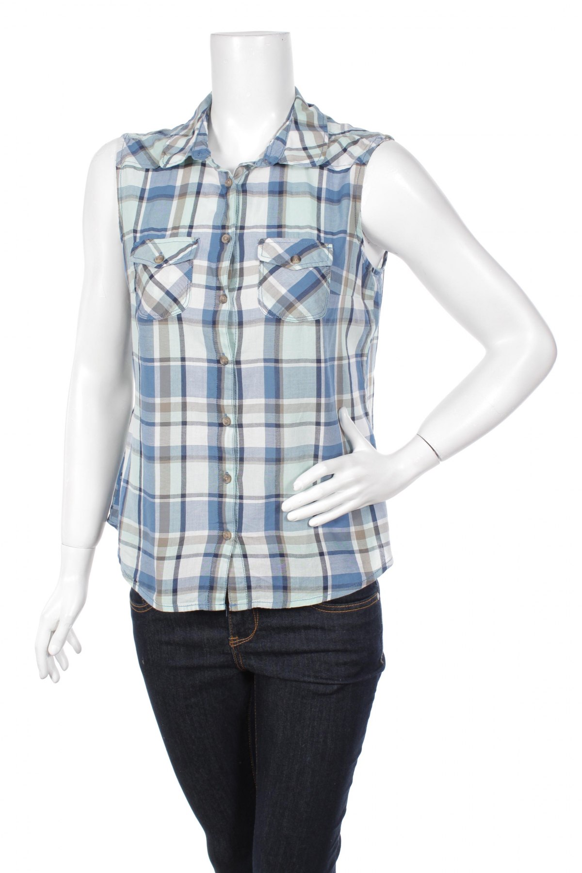 Γυναικείο πουκάμισο Yessica, Μέγεθος M, Χρώμα Μπλέ, Τιμή 9,90 €