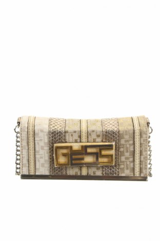 Γυναικεία τσάντα Guess, Χρώμα Μπέζ, Κλωστοϋφαντουργικά προϊόντα, Τιμή 23,10 €
