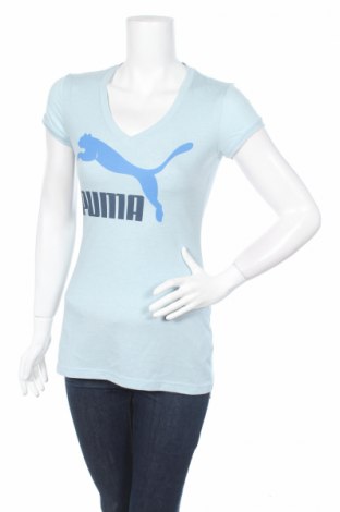 Γυναικείο t-shirt Puma, Μέγεθος XS, Χρώμα Μπλέ, 65% πολυεστέρας, 35% βαμβάκι, Τιμή 4,33 €