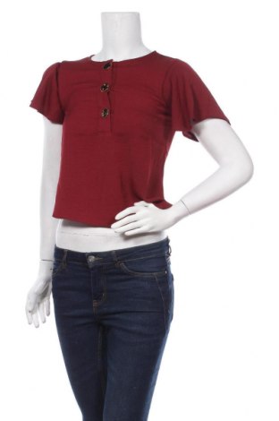 Damen Shirt New Look, Größe XS, Farbe Rot, Polyester, Preis 10,86 €