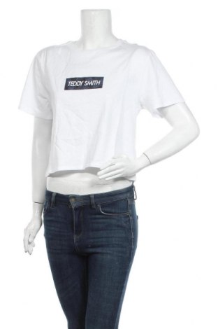 Дамска блуза Teddy Smith, Размер L, Цвят Бял, Памук, Цена 14,75 лв.