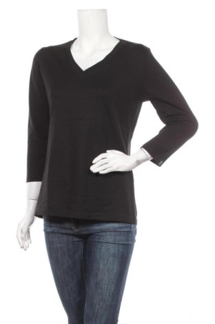 Γυναικεία μπλούζα Trigema, Μέγεθος L, Χρώμα Μαύρο, 95% βαμβάκι, 5% ελαστάνη, Τιμή 8,73 €
