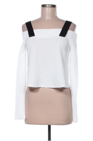 Дамска блуза Zara, Размер M, Цвят Бял, 100% полиестер, Цена 57,00 лв.