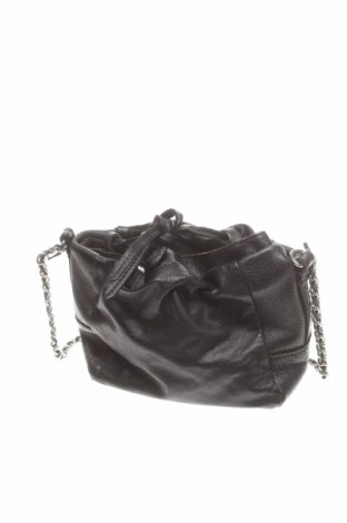 Дамска чанта Zara, Цвят Черен, Естествена кожа, Цена 38,40 лв.