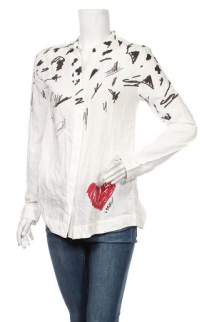 Γυναικείο πουκάμισο Desigual, Μέγεθος L, Χρώμα Λευκό, Βισκόζη, Τιμή 37,97 €