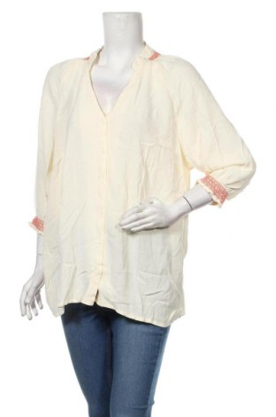 Γυναικείο πουκάμισο Junarose, Μέγεθος 4XL, Χρώμα Εκρού, Βισκόζη, Τιμή 9,12 €