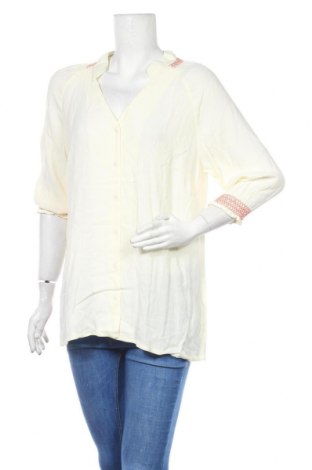 Γυναικείο πουκάμισο Junarose, Μέγεθος XXL, Χρώμα Εκρού, Βισκόζη, Τιμή 10,67 €