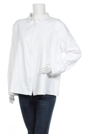 Дамска риза Mango, Размер XL, Цвят Бял, 68% полиестер, 32% памук, Цена 51,35 лв.