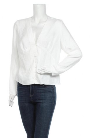Дамска риза Miss Selfridge, Размер XL, Цвят Бял, Полиестер, Цена 25,60 лв.