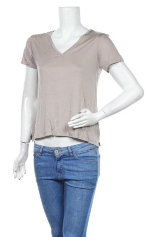 Γυναικείο t-shirt H&M, Μέγεθος S, Χρώμα  Μπέζ, Lyocell, Τιμή 12,25 €