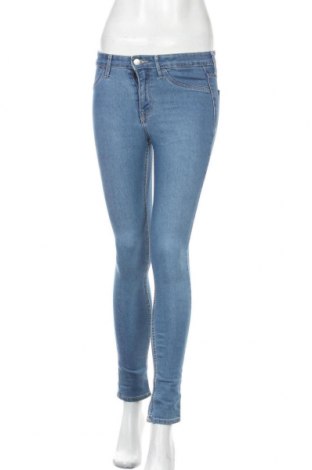 Damskie jeansy H&M, Rozmiar S, Kolor Niebieski, 65% bawełna, 25% poliester, 9% wiskoza, 1% elastyna, Cena 50,38 zł