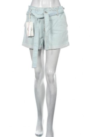 Дамски къс панталон Guido Maria Kretschmer for About You, Размер L, Цвят Син, 99% памук, 1% еластан, Цена 57,85 лв.