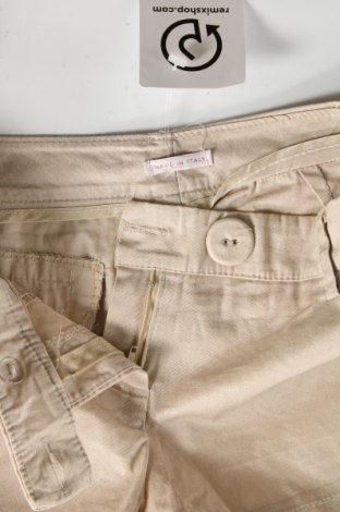 Γυναικείο κοντό παντελόνι Made In Italy, Μέγεθος S, Χρώμα  Μπέζ, 95% βαμβάκι, 5% ελαστάνη, Τιμή 11,87 €