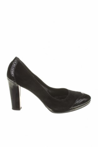 Дамски обувки, Размер 39, Цвят Черен, Естествен велур, естествена кожа, Цена 33,08 лв.