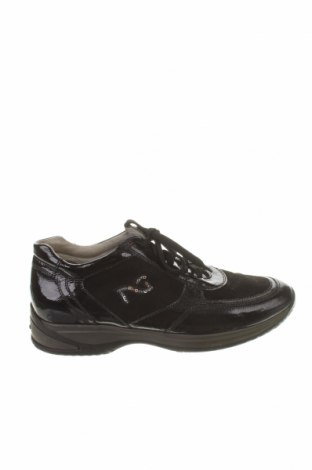 Дамски обувки Nero Giardini, Размер 37, Цвят Черен, Естествена кожа, естествен велур, Цена 74,84 лв.