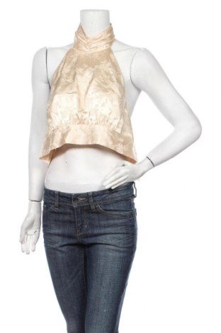 Γυναικείο αμάνικο μπλουζάκι Bik Bok, Μέγεθος M, Χρώμα  Μπέζ, Τιμή 1,64 €