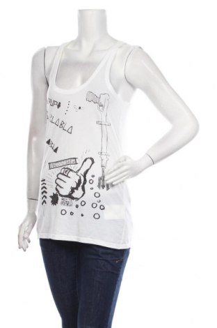 Γυναικείο αμάνικο μπλουζάκι Diesel, Μέγεθος M, Χρώμα Λευκό, Βαμβάκι, Τιμή 13,51 €