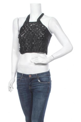 Γυναικείο αμάνικο μπλουζάκι Fornarina, Μέγεθος M, Χρώμα Μαύρο, Τιμή 30,62 €