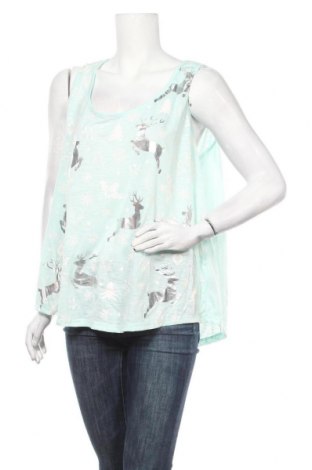 Γυναικείο αμάνικο μπλουζάκι Rivers, Μέγεθος XXL, Χρώμα Μπλέ, Τιμή 11,40 €