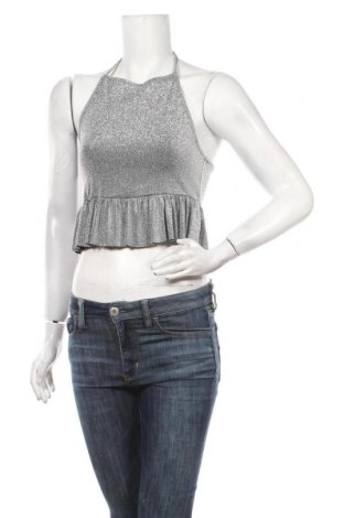 Γυναικείο αμάνικο μπλουζάκι SHEIN, Μέγεθος S, Χρώμα Ασημί, Τιμή 13,64 €