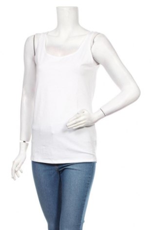 Damska koszulka na ramiączkach Schiesser, Rozmiar XL, Kolor Biały, 95% bawełna, 5% elastyna, Cena 42,54 zł