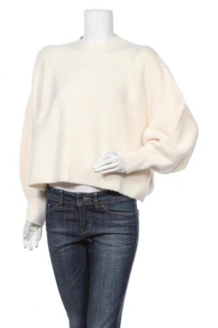 Дамски пуловер Mango, Размер M, Цвят Бял, 49% акрил, 43% полиестер, 6% вълна, 2% еластан, Цена 66,75 лв.
