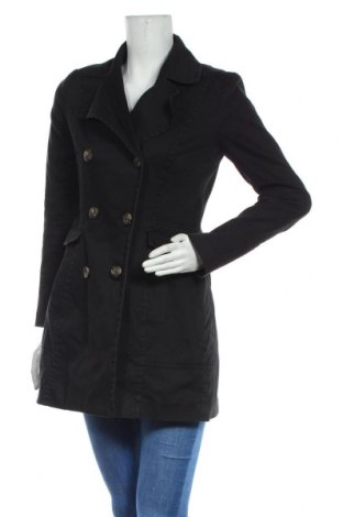 Дамски шлифер H&M, Размер S, Цвят Черен, 98% памук, 2% еластан, Цена 18,48 лв.
