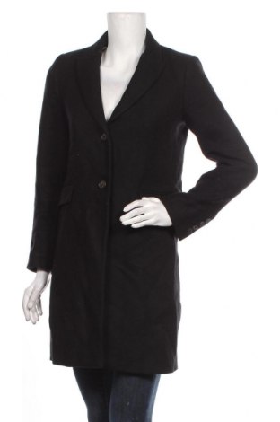 Дамско палто Zara, Размер S, Цвят Черен, 60% вискоза, 40% полиестер, Цена 156,75 лв.