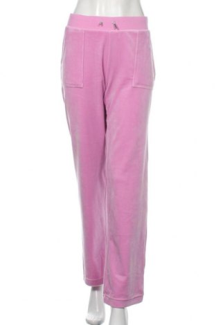 Damskie spodnie sportowe Juicy Couture, Rozmiar L, Kolor Różowy, 95% poliester, 5% elastyna, Cena 202,71 zł