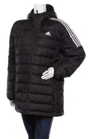 Дамско спортно яке Adidas, Размер XL, Цвят Черен, Полиестер, Цена 194,25 лв.