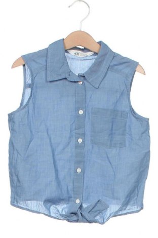 Детска риза H&M, Размер 9-10y/ 140-146 см, Цвят Син, Памук, Цена 9,24 лв.