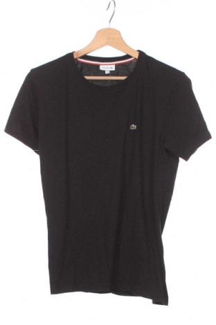 Детска тениска Lacoste, Размер 15-18y/ 170-176 см, Цвят Черен, Памук, Цена 76,50 лв.