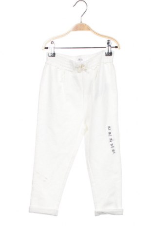 Dětské kalhoty  Zara, Velikost 3-4y/ 104-110 cm, Barva Bílá, 95% bavlna, 5% elastan, Cena  534,00 Kč