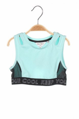 Μπλουζάκι αμάνικο παιδικό Outfit, Μέγεθος 5-6y/ 116-122 εκ., Χρώμα Μπλέ, Πολυεστέρας, Τιμή 5,23 €
