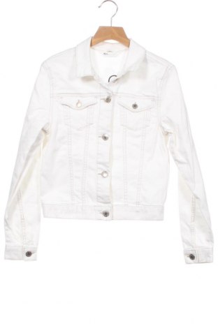 Παιδικό τζίν μπουφάν H&M, Μέγεθος 11-12y/ 152-158 εκ., Χρώμα Λευκό, 98% βαμβάκι, 2% ελαστάνη, Τιμή 22,82 €