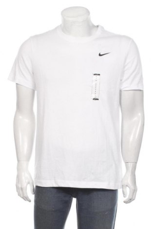 Tricou de bărbați Nike, Mărime M, Culoare Alb, 57% bumbac, 43% poliester, Preț 120,29 Lei