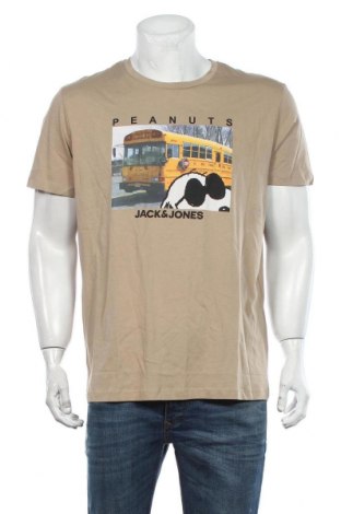 Ανδρικό t-shirt Originals By Jack & Jones, Μέγεθος XL, Χρώμα  Μπέζ, Βαμβάκι, Τιμή 16,42 €