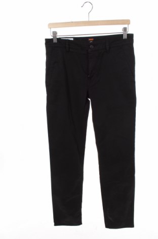 Męskie spodnie BOSS, Rozmiar S, Kolor Czarny, 97% bawełna, 3% elastyna, Cena 382,76 zł