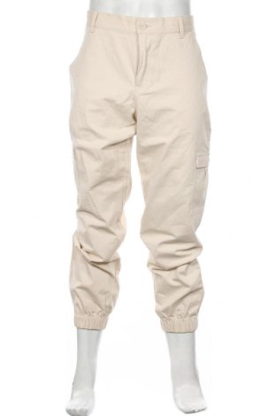 Мъжки панталон Dan Fox X About You, Размер XL, Цвят Бежов, 98% памук, 2% еластан, Цена 38,15 лв.